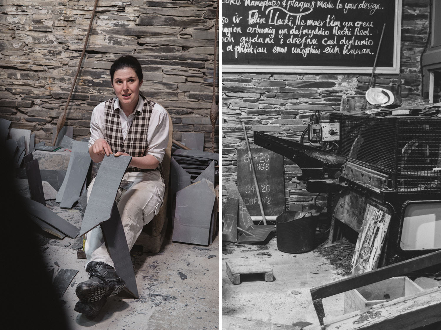 History of mine workers - Llechwedd Slate Caverns in Wales