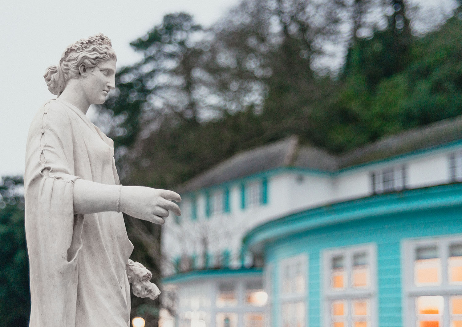 Woman Statue in Portmeirion