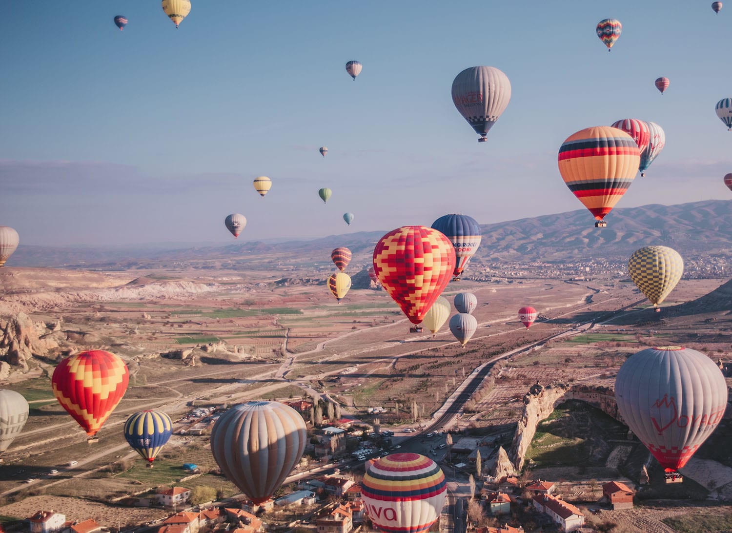 Flyg luftballong i Kappadokien, Turkiet (MAGISKT ...