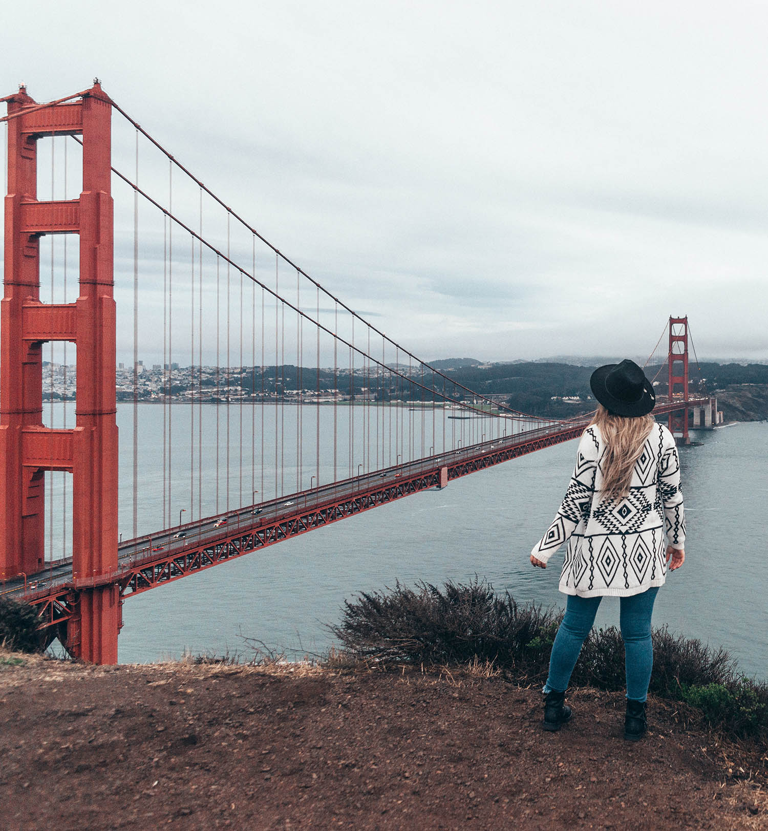 Adaras vid Golden Gate-bron, Battery Spencer i San Francisco