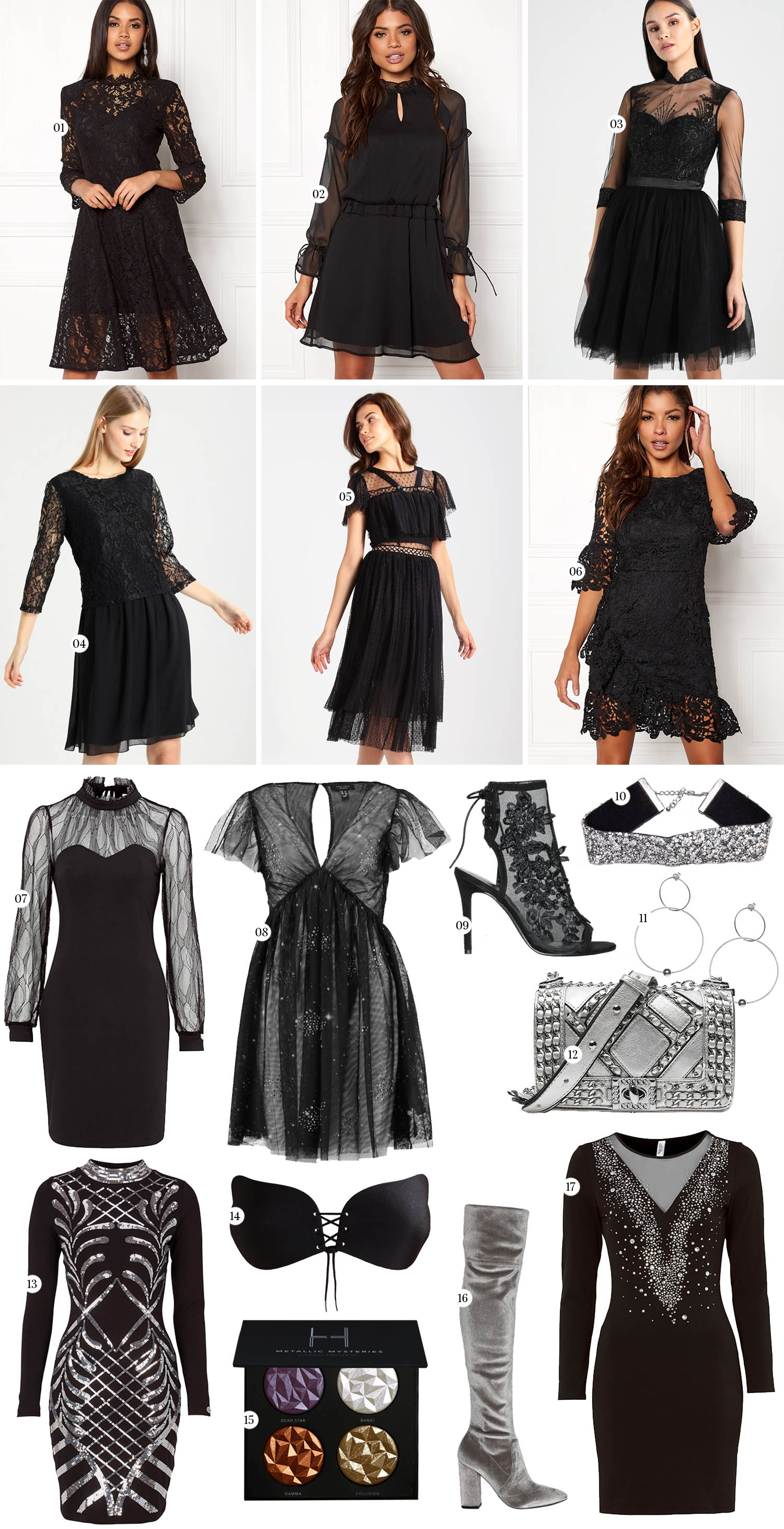 Black dress shop new years