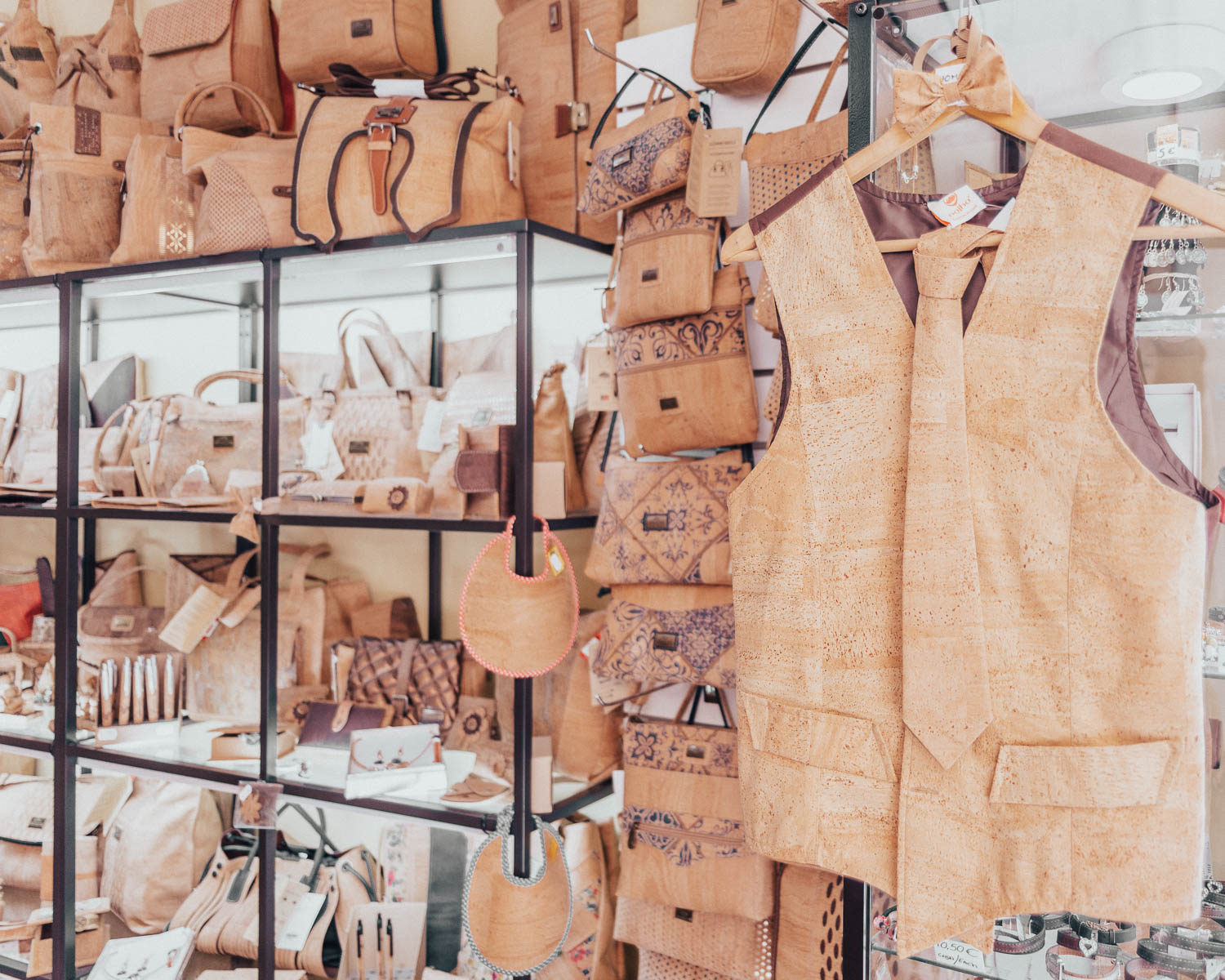 Shopping in Cascais: Portugese Cork Items