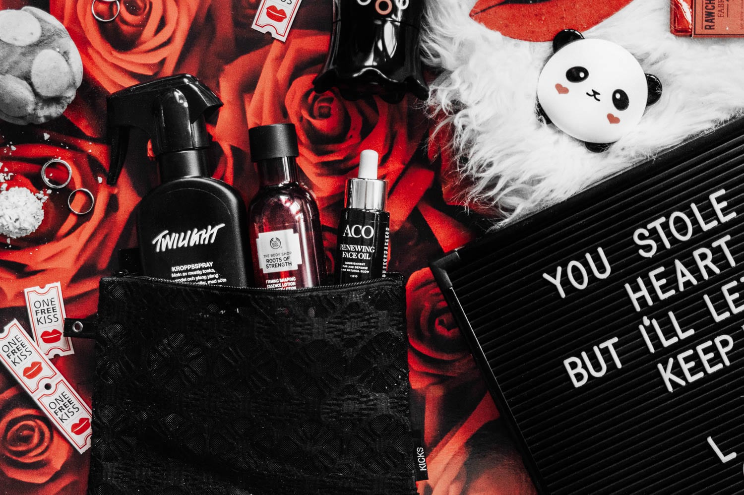 Flatlay: Last-Minute Valentine Gifts for Beauty Lovers (or yourself)