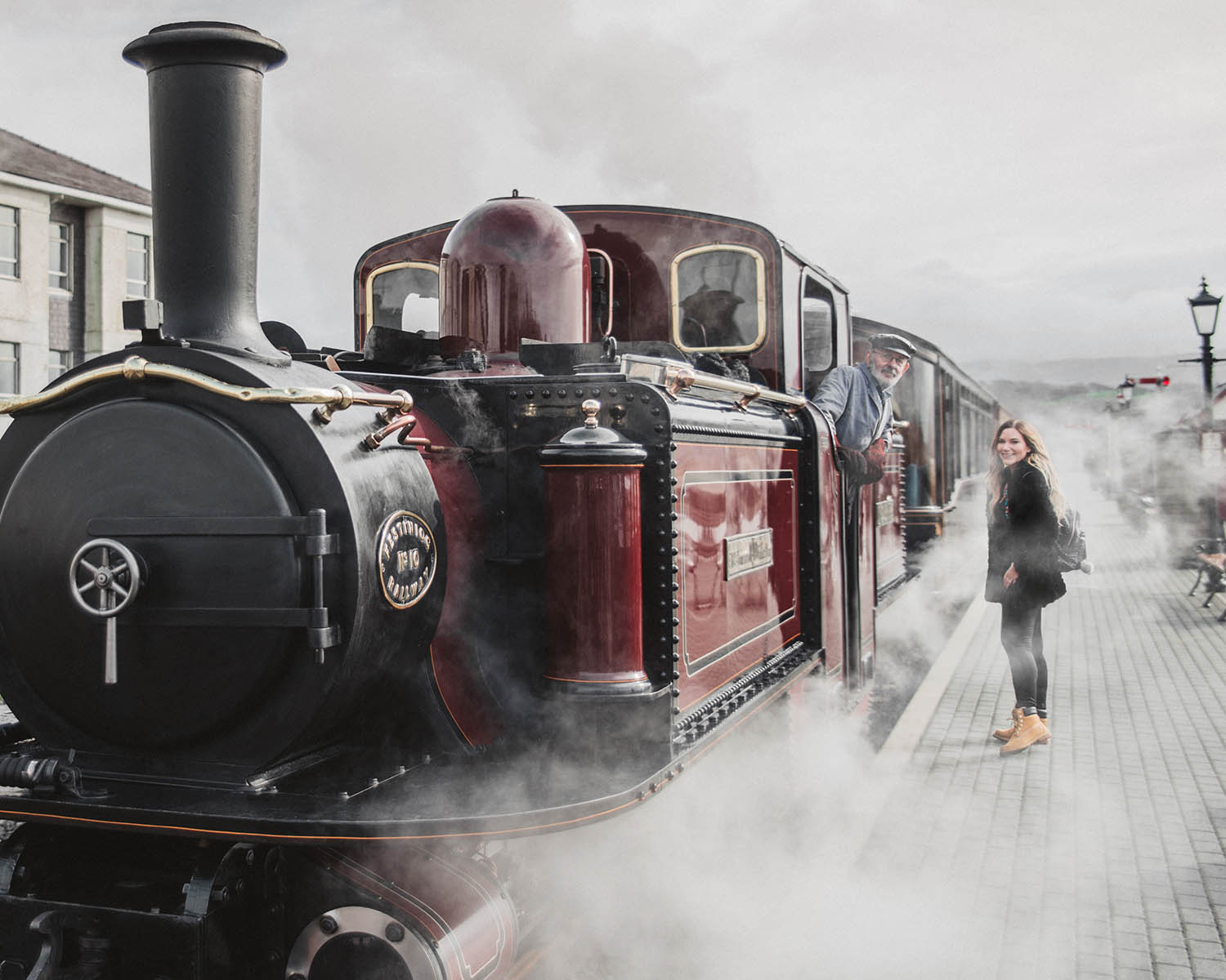 Adaras Steam Train Ride in Snowdonia, Wales with The Ffestiniog & Welsh Highland Railways