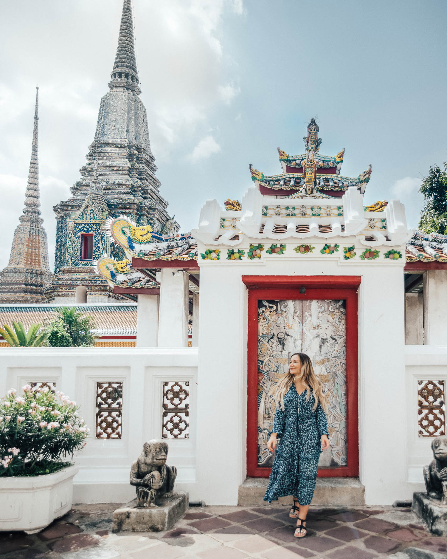 Adaras at Wat Pho in Bangkok, Thailand - What to wear when visiting temples