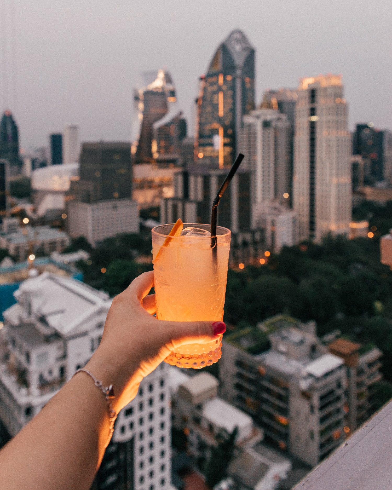 Drink at The Speakeasy Rooftop, Hotel Muse
