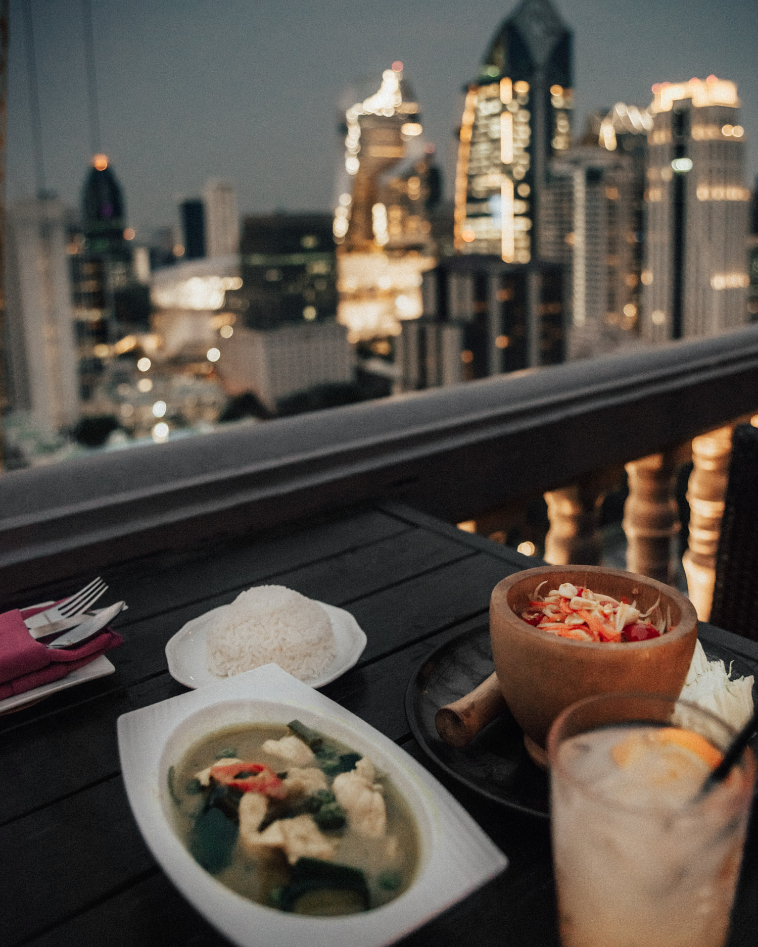 Dinner in Bangkok at The Speakeasy Rooftop, Hotel Muse