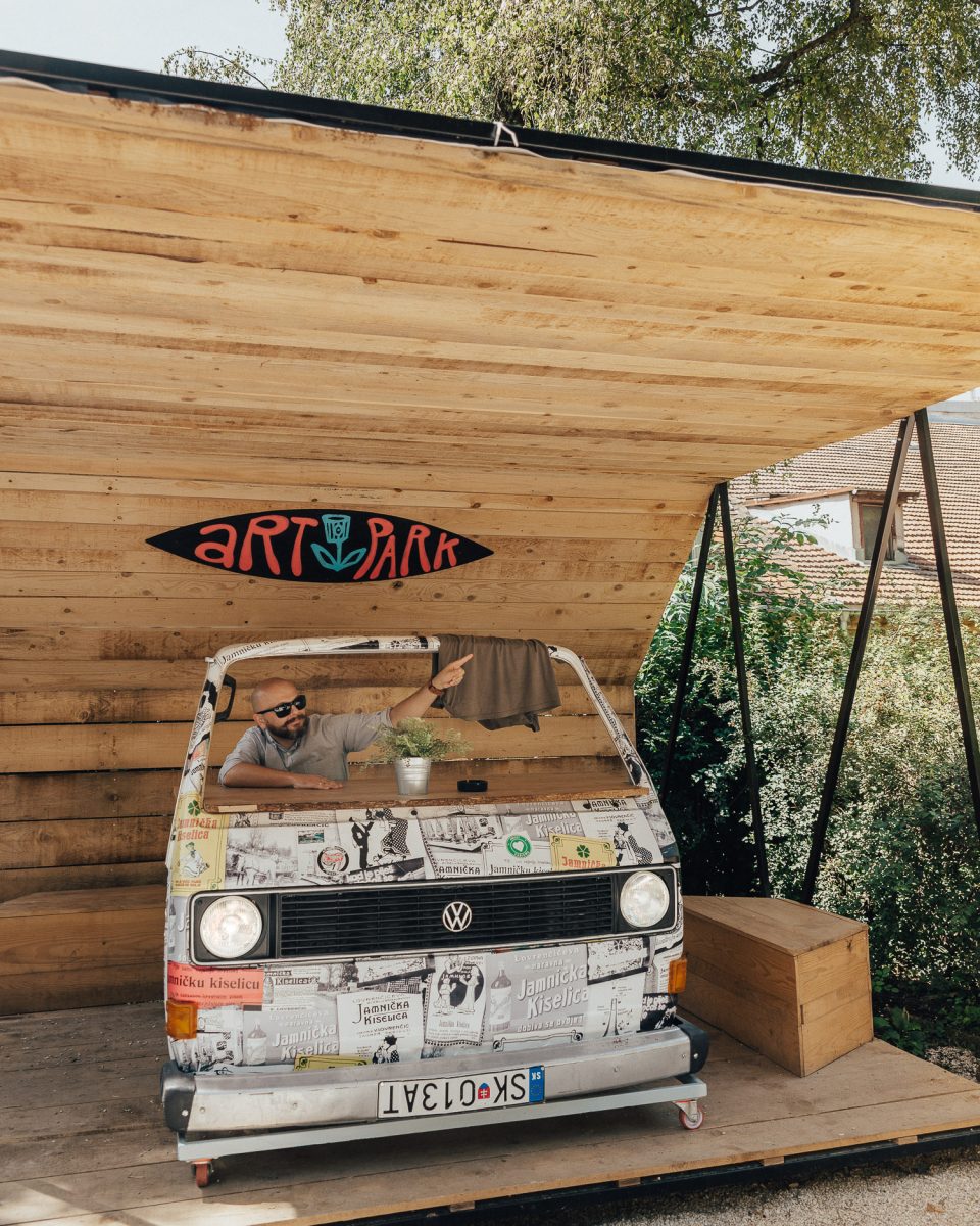 Truck in Art Park, Zagreb