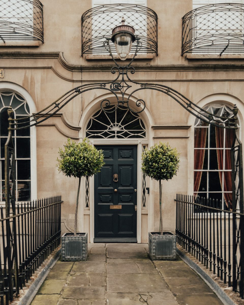 Door in Bath, Somerset, England, UK