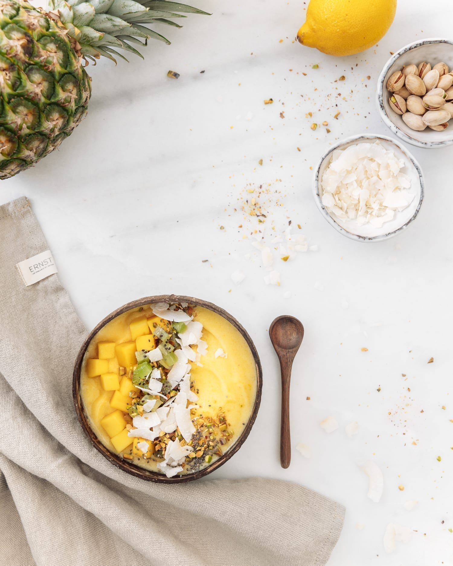 Recipe: Tropical Smoothie Bowl with Pineapple, Mango & Coconut