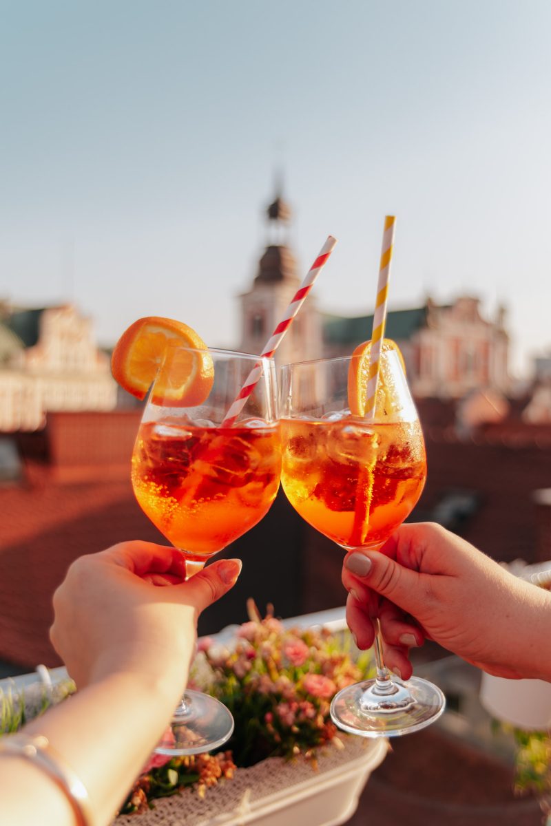 Drinks with a view at Hotel Kolegiacki.